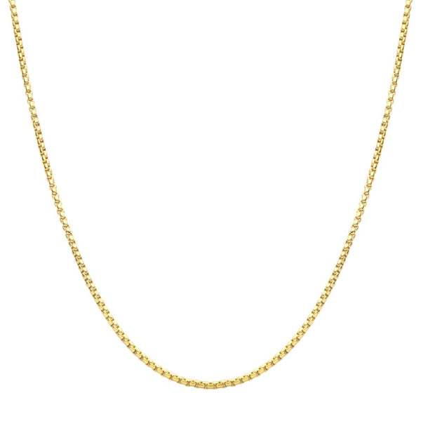 3mm 18Kt Gold IP Titanium Box Chain Necklace