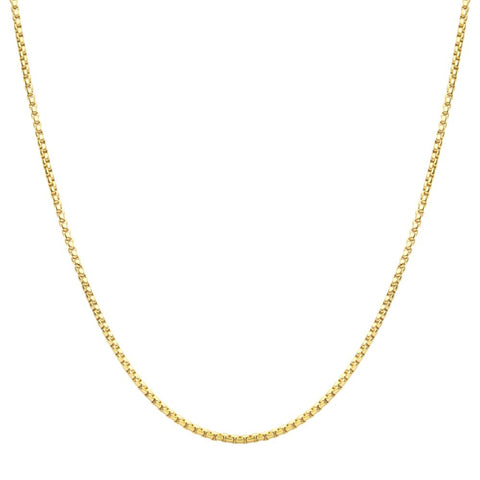 3mm 18Kt Gold IP Titanium Box Chain Necklace