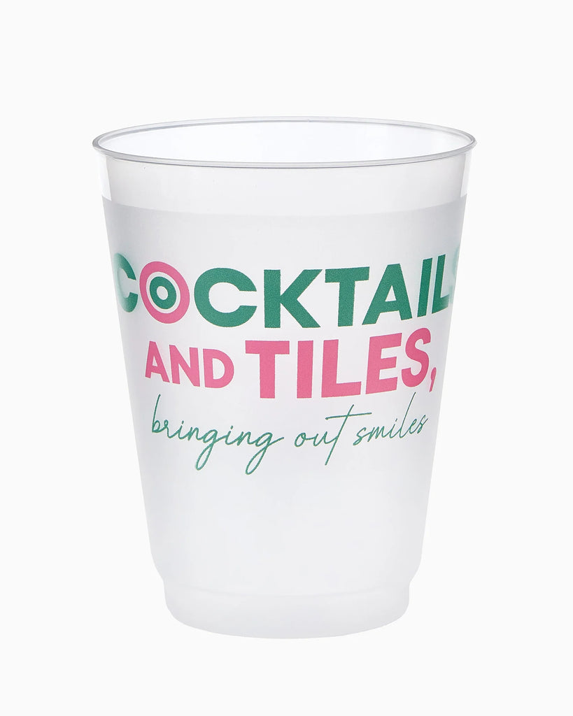 Tiles & Smiles Frosted Cups