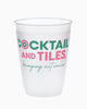 Tiles & Smiles Frosted Cups