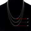 Titanium 3mm Box Chain Necklace