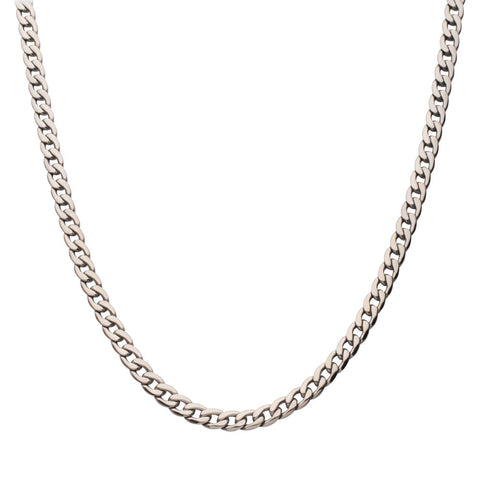 Titanium 7.4mm Curb Chain Necklace