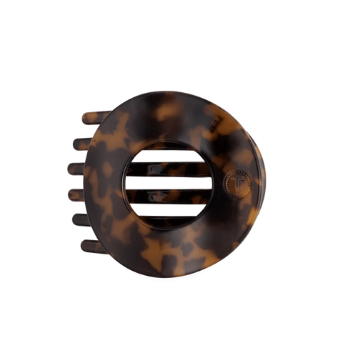 Tortoise Flat Circle Hair Clip