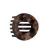 Tortoise Flat Circle Hair Clip