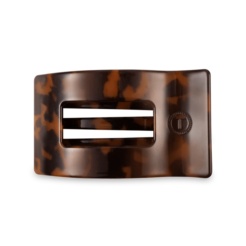Tortoise Flat Rectangle Hair Clip