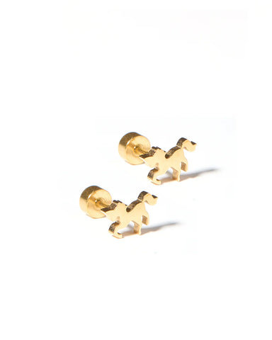 Unicorn Screwback Stud Earrings