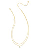 Cailin Multi-Strand Necklace in Clear Crystal