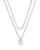 Cailin Multi-Strand Necklace in Clear Crystal