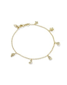 Halloween Delicate Chain Bracelet Gold Multi Mix
