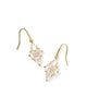 Abbie Gold Crystal Drop Earrings
