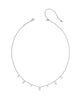 Cailin Strand Necklace in White CZ