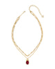 Daphne Bow Gold Multi Strand Necklace
