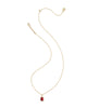 Daphne Gold Crystal Frame Pendant Necklace