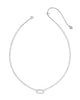 Elisa Tennis Necklace in Ivory Mother of Pearl