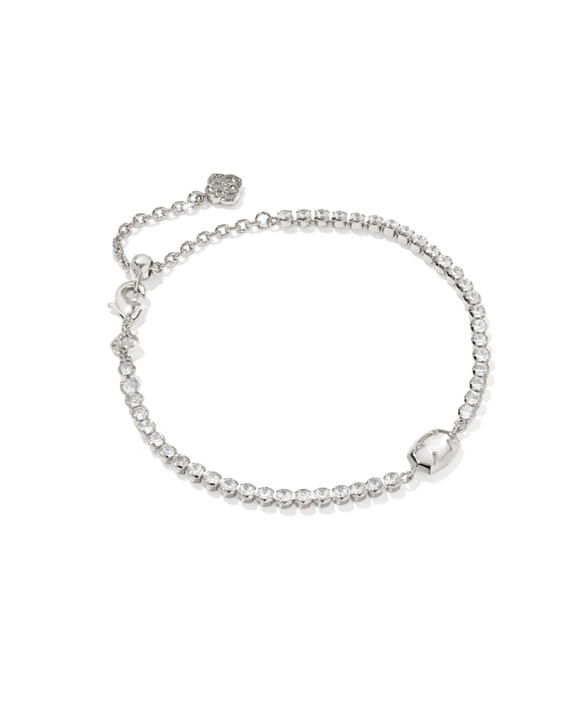 Emilie Tennis Bracelet in Ivory Mother of Pearl