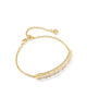 Jamie Delicate Chain Bracelet in White CZ