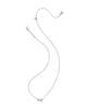 Jamie Short Pendant Necklace in White CZ