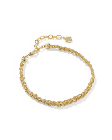 Gabriella Braid Chain Gold Bracelet