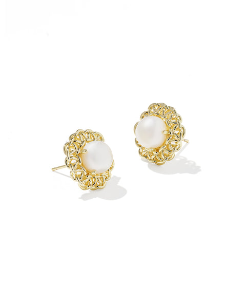 Gabriella Pearl Stud Earring - Cultured Freshwater