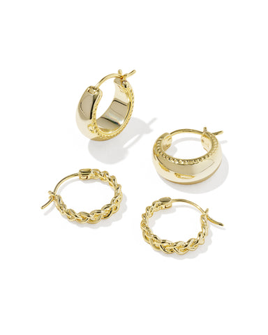 Gabriella Set Huggie Earrings