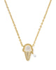 Ice Cream Gold Pendant Necklace