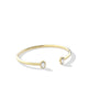 Mini Elton Luxe Cuff Bracelet in White CZ