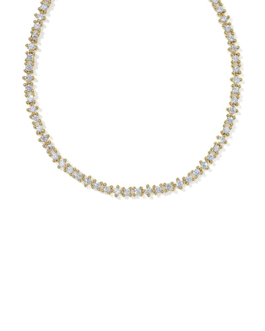 Fate Tennis Necklace in White CZ