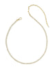 Fate Tennis Necklace in White CZ