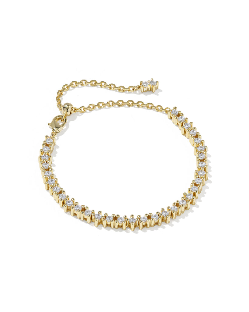 Fate Tennis Bracelet in White CZ