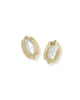 Ellie Stepped Frame Stud Earrings