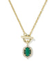 Daphne Crystal Frame Toggle Necklace