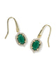 Daphne Crystal Frame Drop Earrings