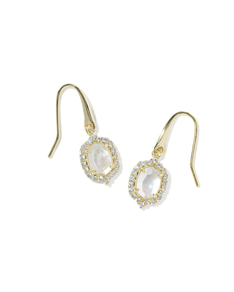 Daphne Crystal Frame Drop Earrings