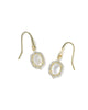 Daphne Crystal Frame Drop Earrings