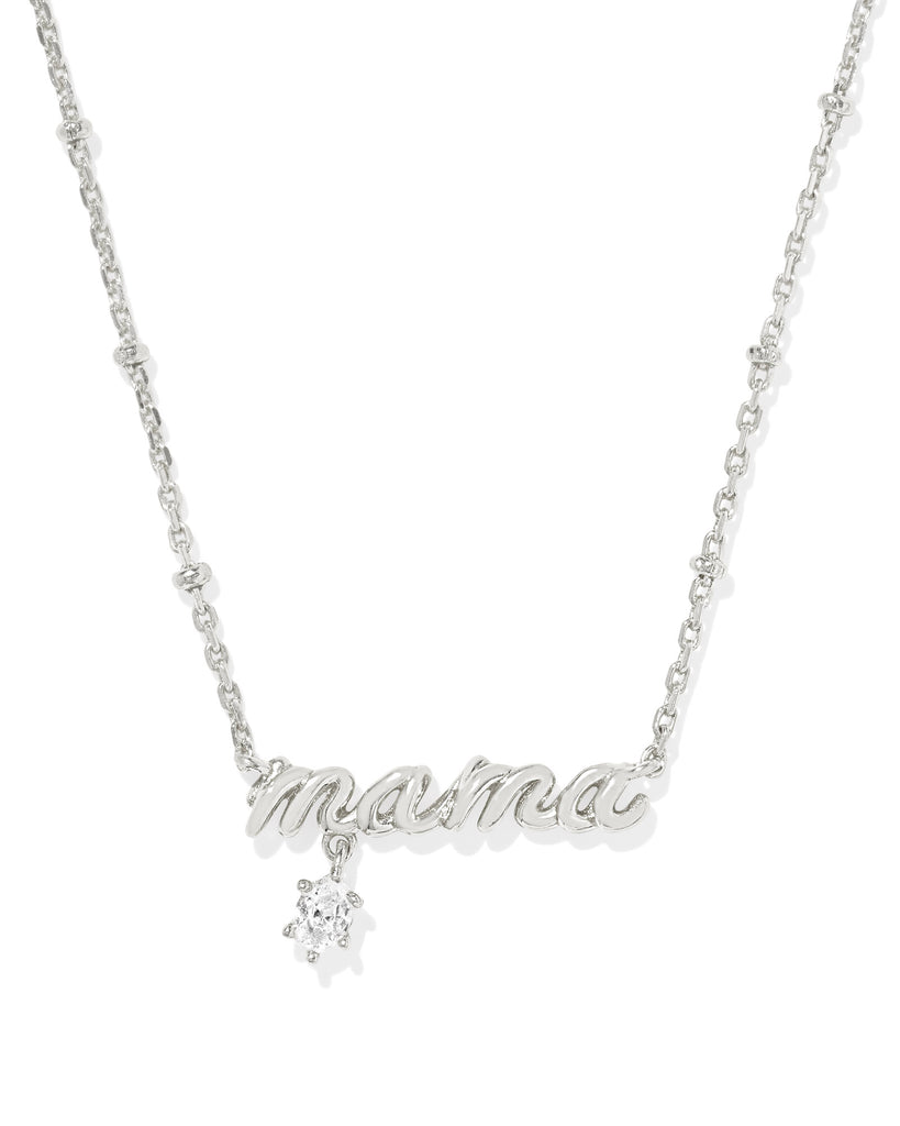 Mama Crystal Short Pendant Necklace