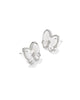 Haley Bow Stud Earrings in Ivory Mother of Pearl