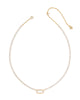 Elisa Tennis Necklace in Ivory Mother of Pearl