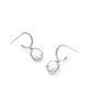 Tomon Huggie Hoop Earrings in Ivory Mother of Pearl