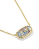 Elisa USA Pendant Necklace Red White Blue Illusion