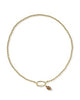 Football Metal Strand Necklace