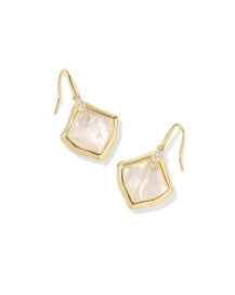 Joelle Drop Earring Gold in Ivory Mother of Pearl