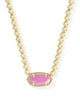 Elisa Beaded Necklace in Gold Azalea Illusion