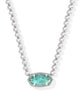 Elisa Beaded Necklace in Bright Aqua Illusion