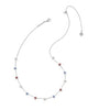 Sierra Star Crystal Strand Necklace Red White & Blue