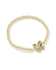 Haley Bow Stretch Bracelet in Ivory Mother of Pearl