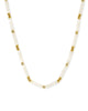 Delilah Gold Strand Necklace in Ivory Mother of Pearl