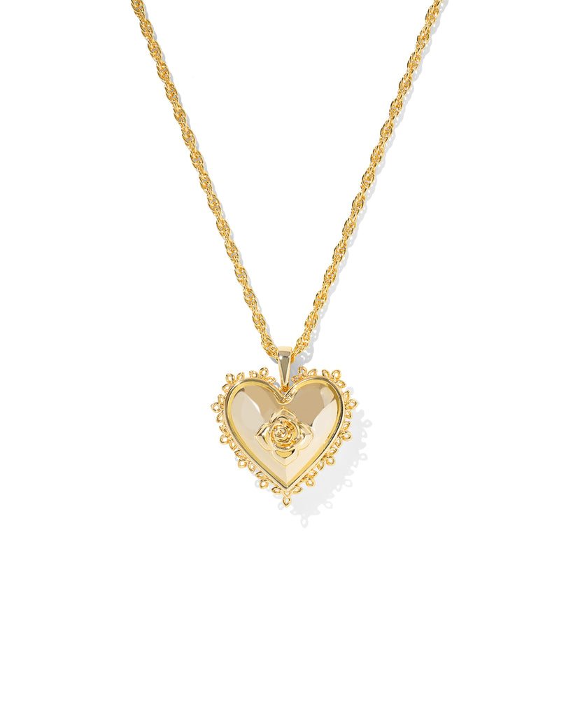 Mallory Rose Locket Short Pendant Necklace