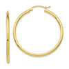 Gold Polished Hoop Earrings | 10kt Yellow Gold