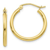 Gold Polished Hoop Earrings | 10kt Yellow Gold
