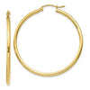 Gold Polished Hoop Earrings | 10kt Yellow Gold